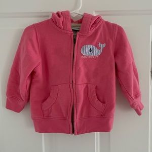 Pink jacket with hood 18m